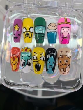 Adventure Time PressOnNails Size-Medium